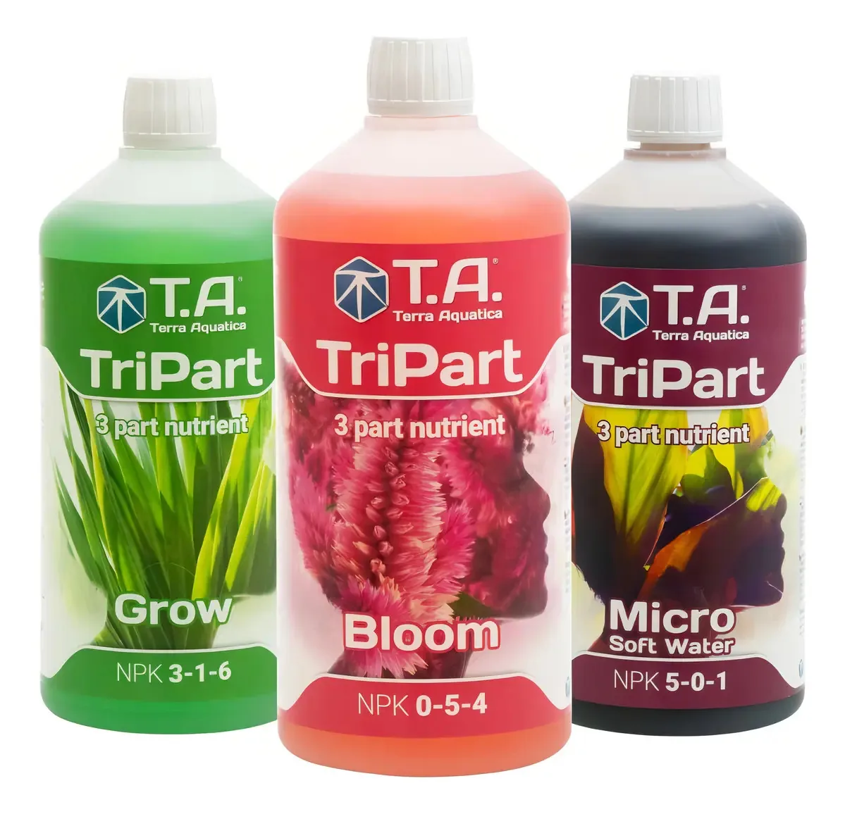 Fertilizantes Ta Terra Aquatica Starter Kit Tripart 3 X 1l