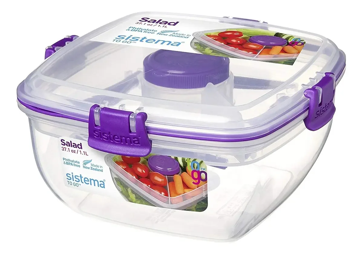 Recipiente para freezer de 4,5 xícaras do sistema Klip It Salad To Go