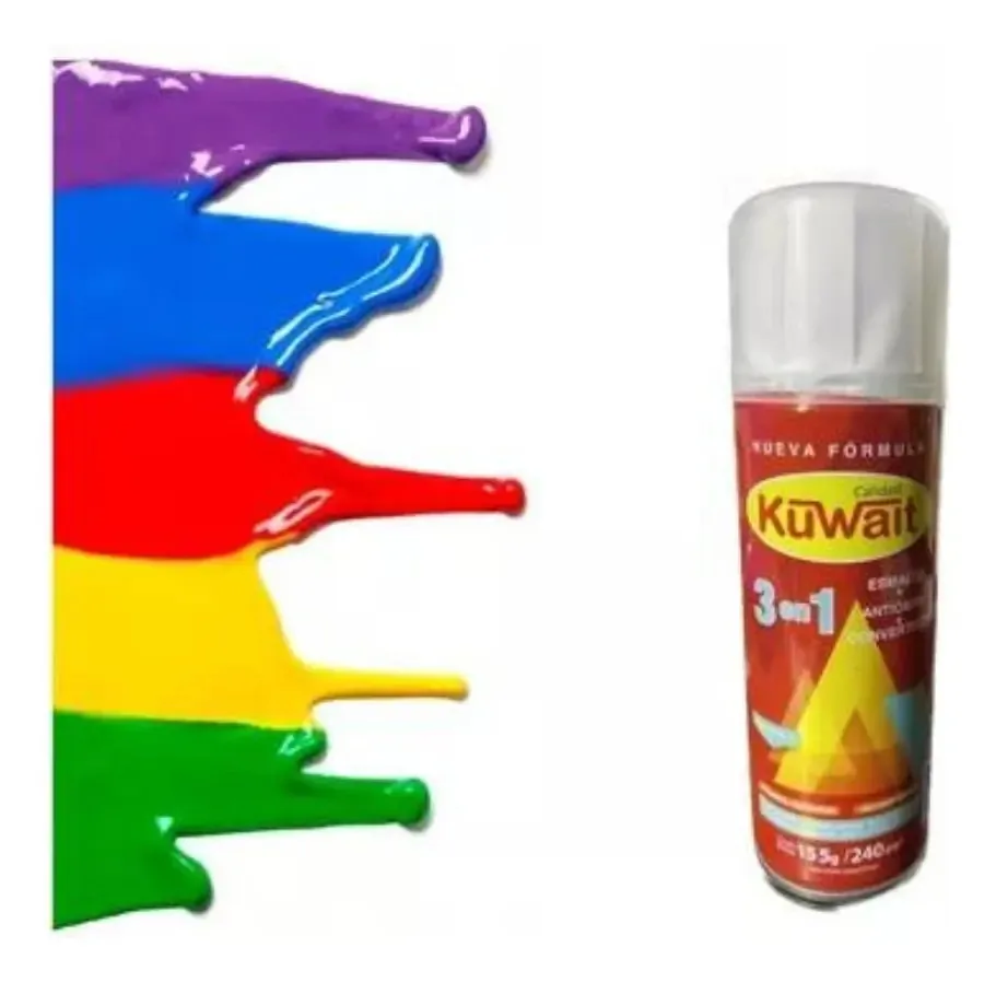Conversor de tinta spray de esmalte antiferrugem 3 em 1, cor de tabaco do Kuwait