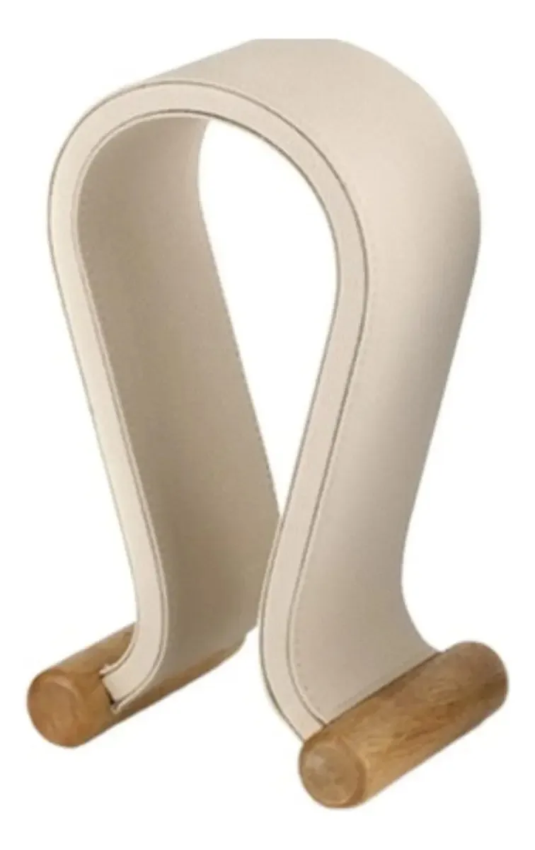 Suporte para Fones de Ouvido, Suporte para Fones de Ouvido, Suporte Universal para Fones de Ouvido para Jogos, Suporte de Madeira com Couro PU para Fones de Ouvido