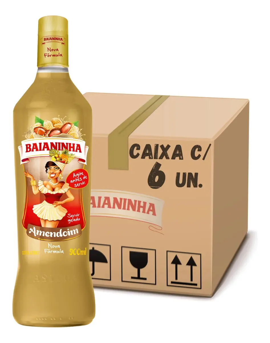 Baianinha Amendoim Caixa 6x900ml