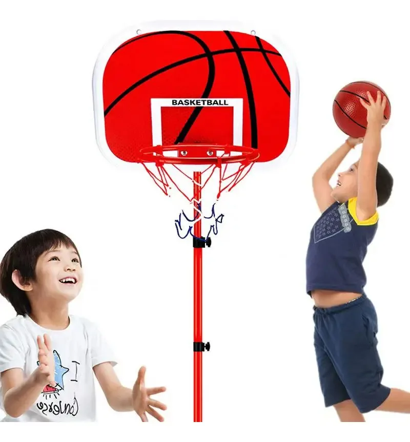 Cesta de basquete para crianças, cesta de basquete ajustável para ambientes internos e externos, brinquedos de basquete para crianças de 3 a 5 e 6 anos ou mais