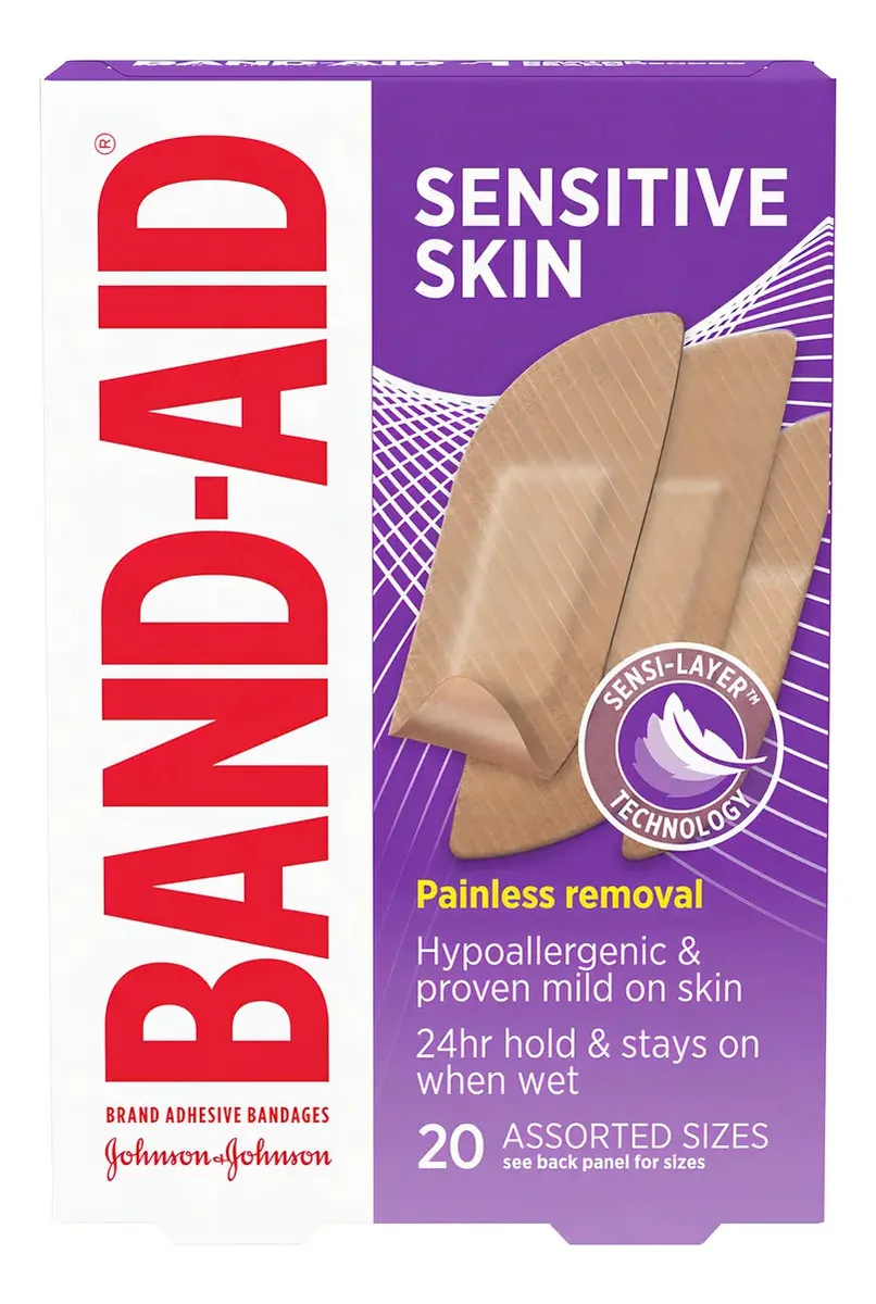 Band-aid Curativos Adesivos de Marca para Peles Sensíveis