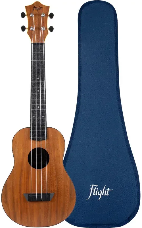 Ukulele Flight Acacia Travel Concert com capa