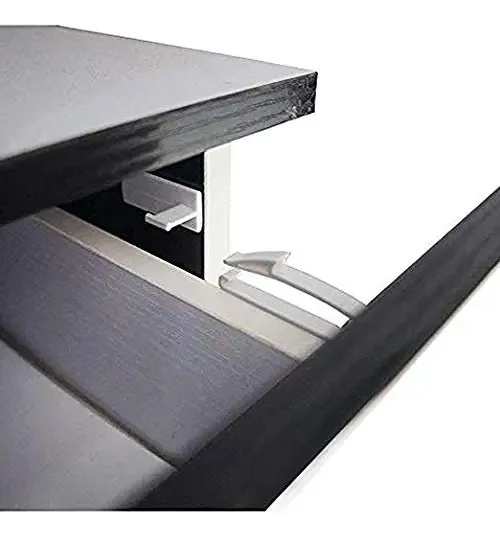 Coolrunner Travas de Segurança para Crianças, Fechos Invisíveis de Segurança com Adesivo Forte para o Cuidado do Bebê, Apenas Adequado para Algumas Gavetas, Por Favor, Veja Abaixo Antes De