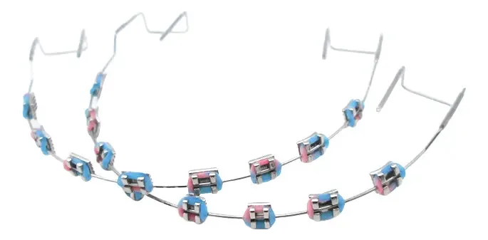 Dentes falsos do Decoração de brackets OEM azul escuro