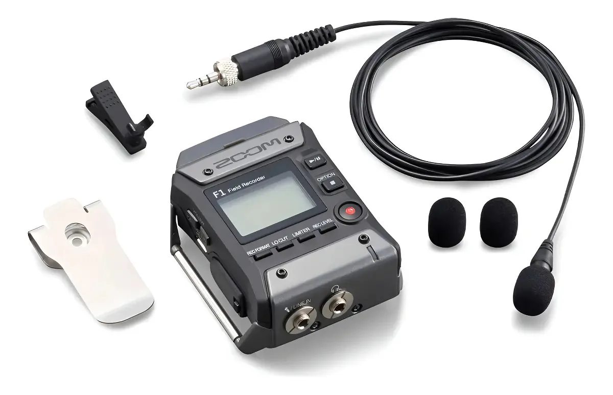 Gravador Zoom F1-lp Field Recorder Lavalier Microfone Packag