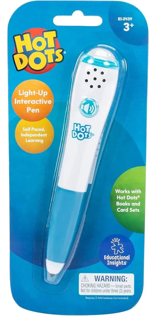 Caneta interativa Hot Dots para aprendizagem divertida - preta