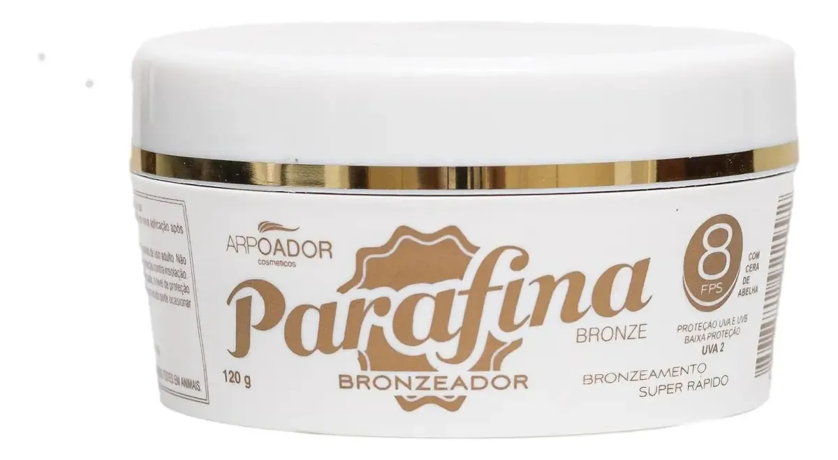 Parafina Bronze Fps 8 Frasco 120g