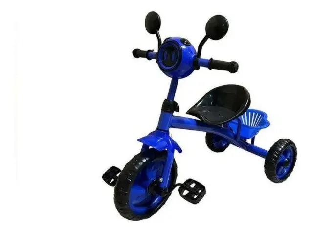 Triciclo infantil azul metálico - 114081 - Evergroup Blue