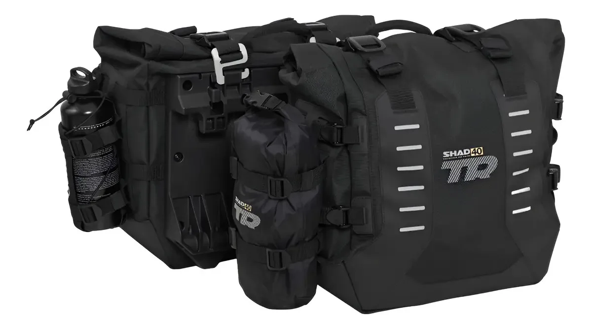Capa lateral Terra Shad Tr40 - Adventure Bikers - preta