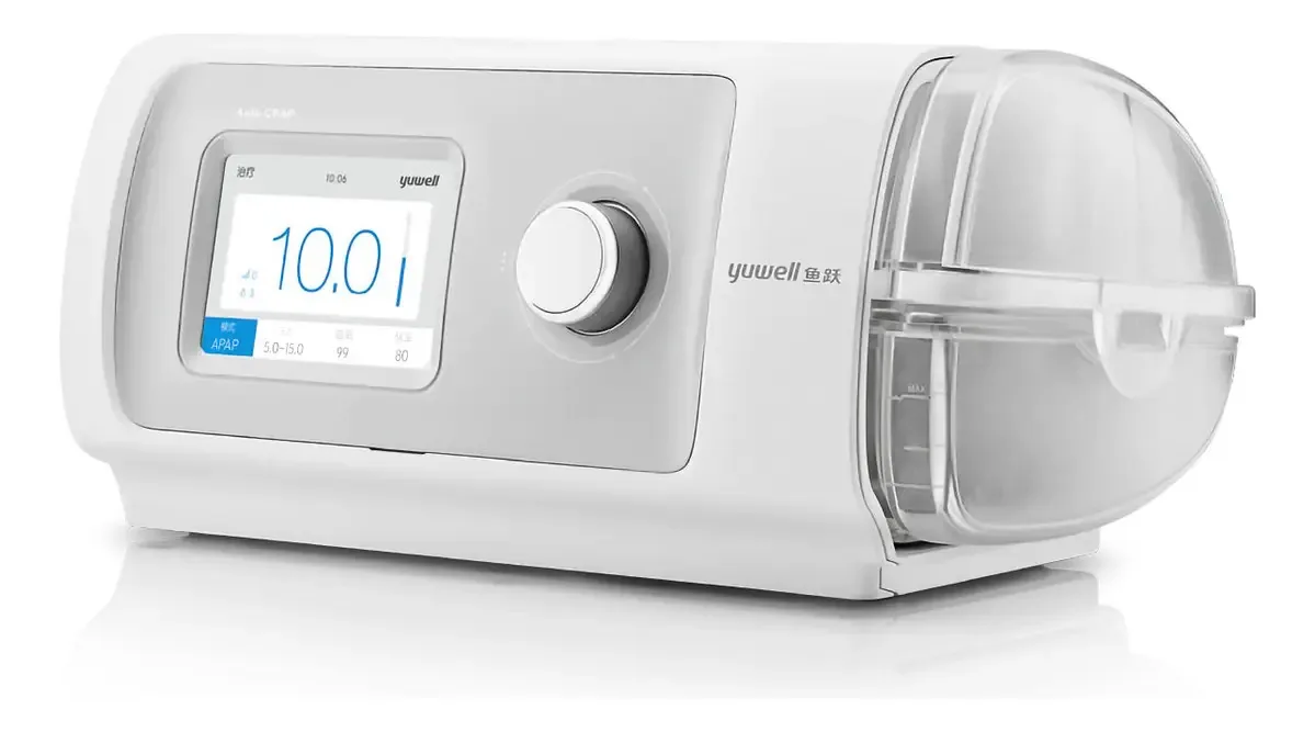 CPAP automático Yuwell Premium com Wi-Fi e máscara nasal