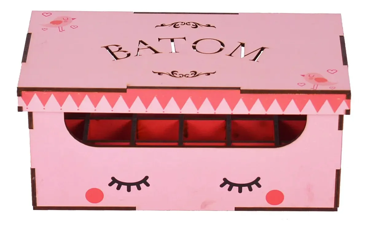 Porta Batom - Rosa