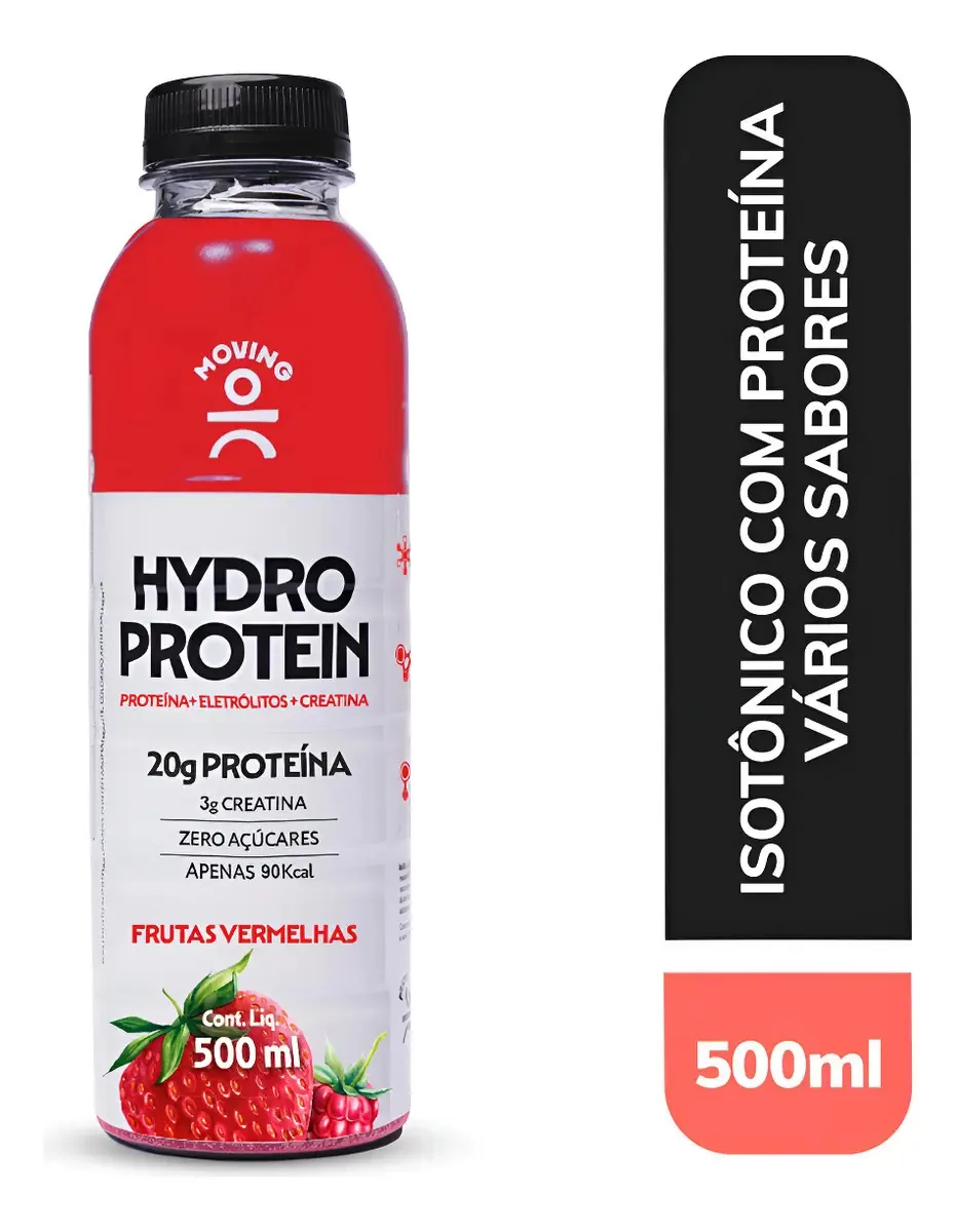 Isotônico Moving Hydro Protein 500ml Sem Açúcar