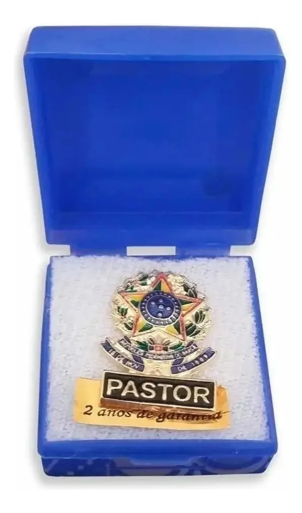 Broche Botton Para Pastor Cor Dourado