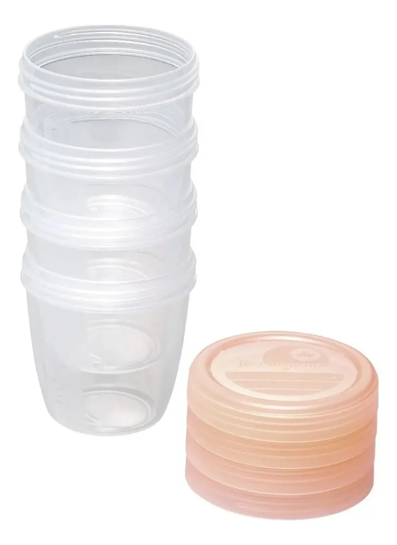Pacote de 4 recipientes para leite materno 1eros Moments, Nip