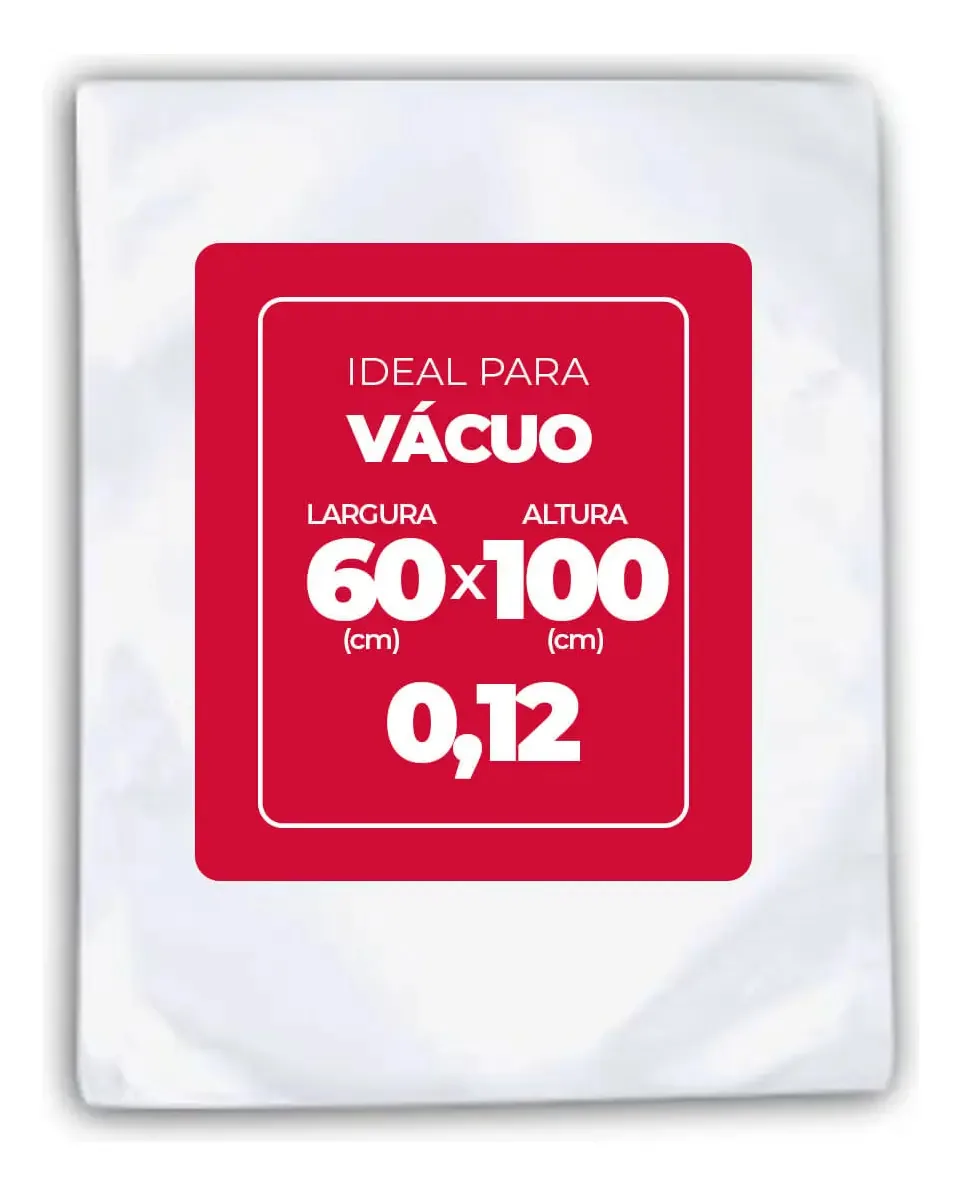 Saco À Vácuo Wide Bag Wide Bag Kit Com 53 Unidades De 100cm X 60cm