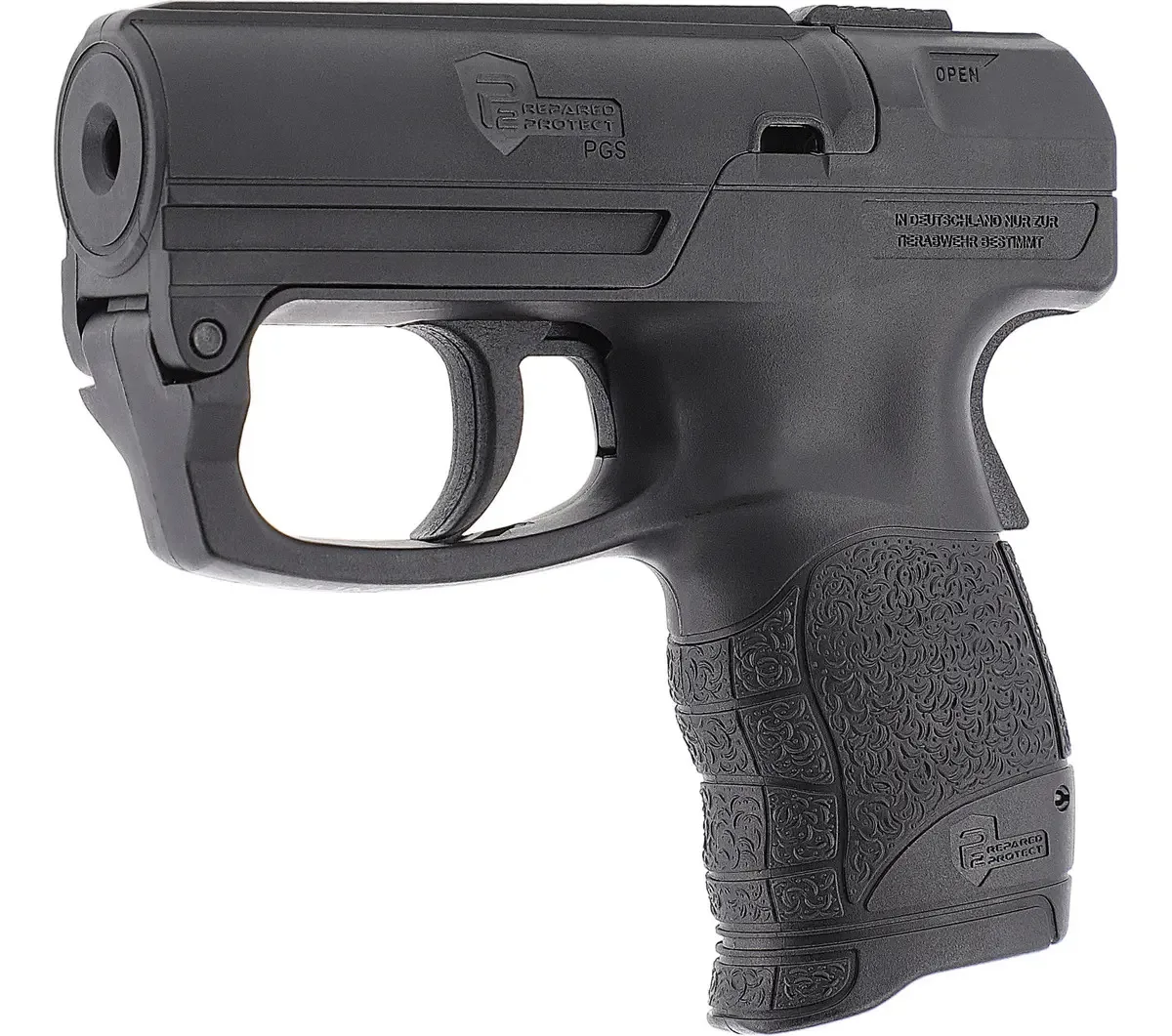 Pistola de defesa Umarex Pgs Pepper Spray 11 ml compacta preta