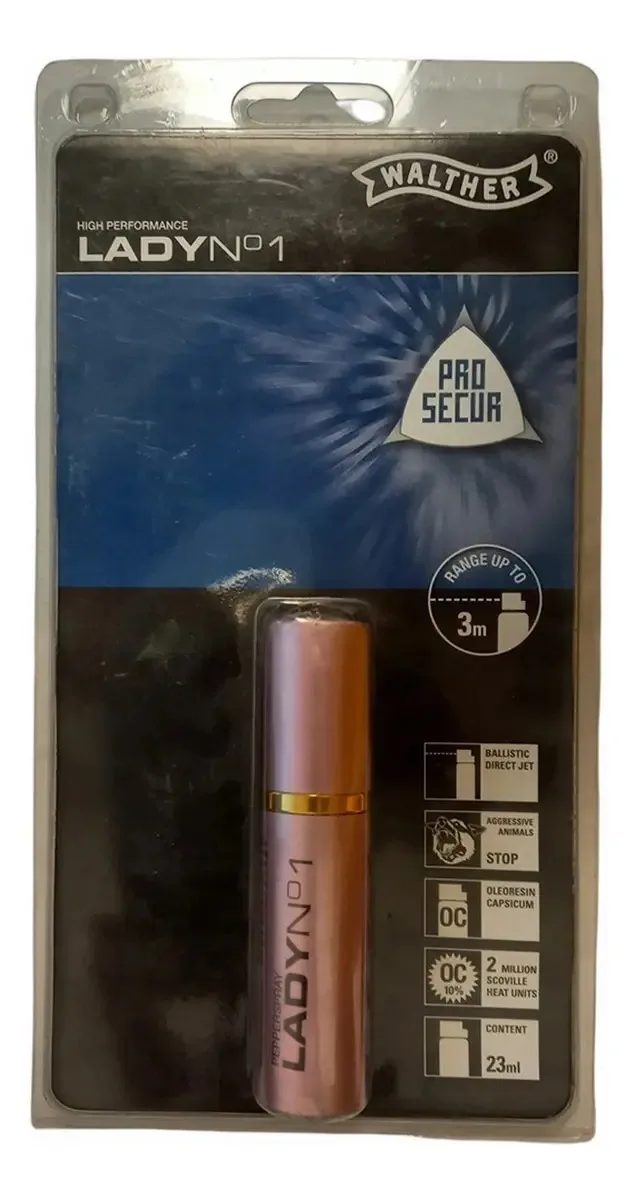 Spray de pimenta Umarex Walther Lady Defense 23 ml rosa