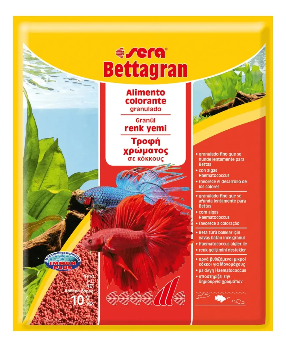 Ração Sera Bettagran Sache 5g Para Peixes Betta Aquários