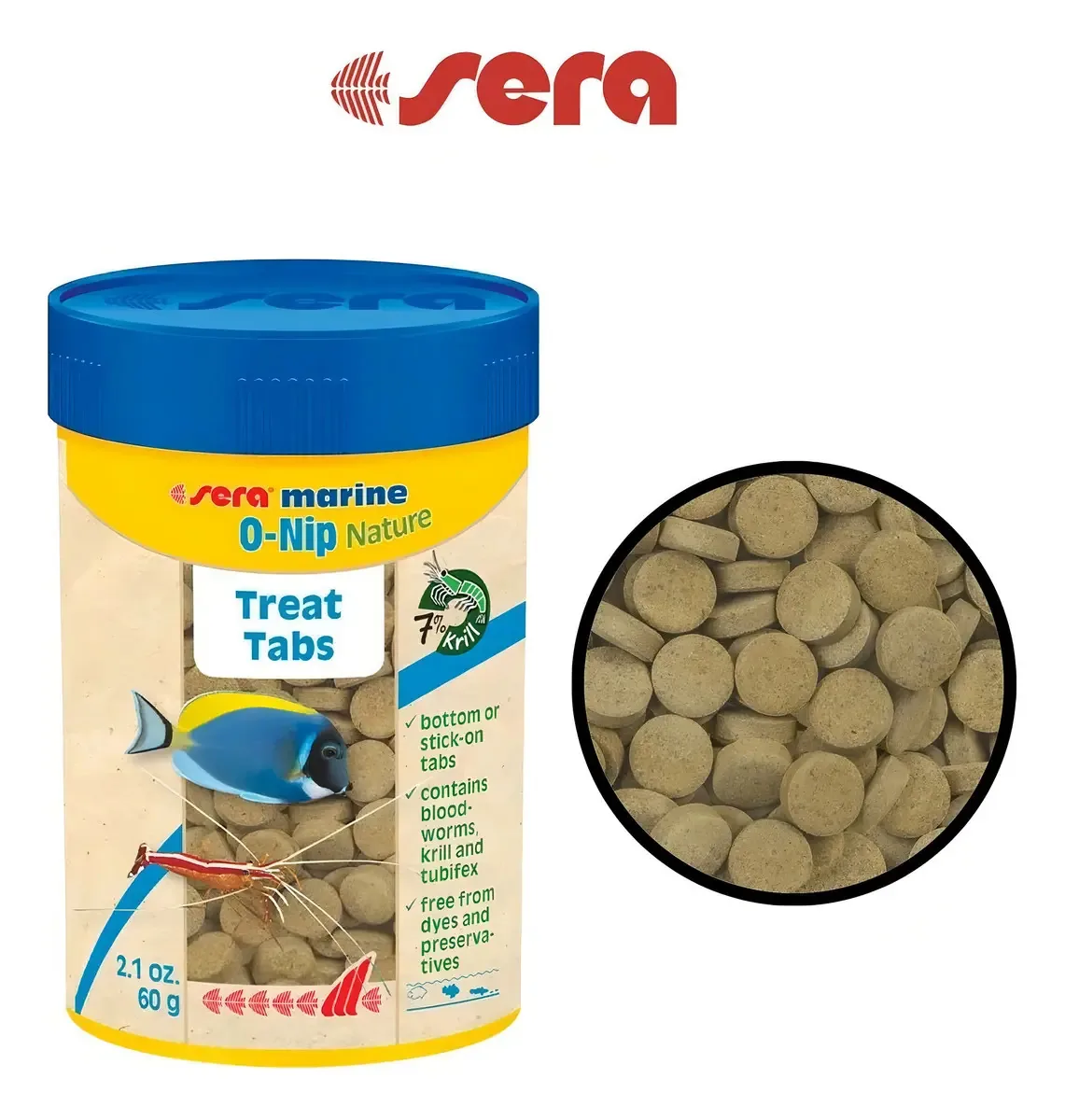 Ração Para Peixes Marine O-nip Nature 60g Sera