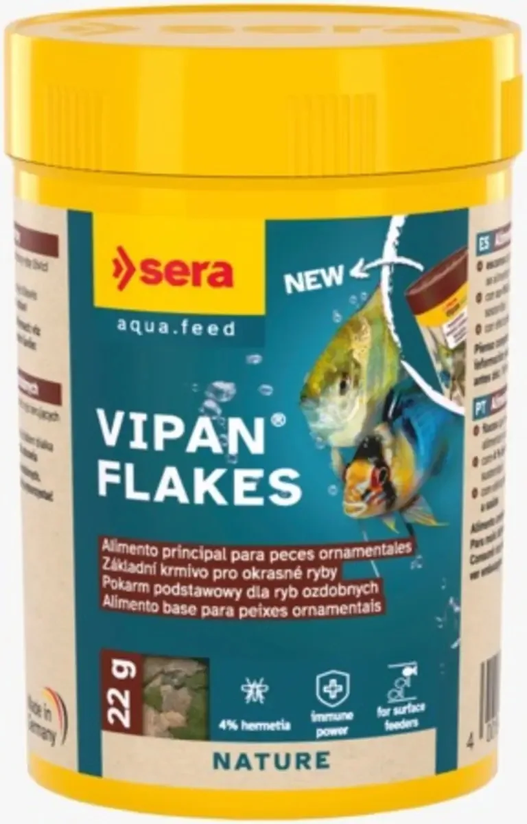 Ração Para Peixes Ornamentais Sera Vipan Flakes Nature 22g