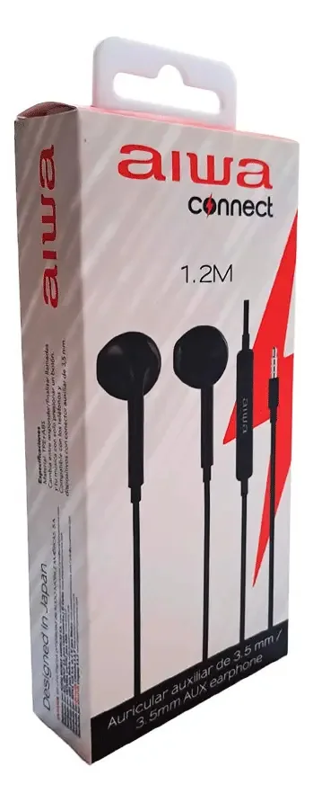 Fone de ouvido viva-voz Aiwa In-Ear I112, conector de 3,5 mm