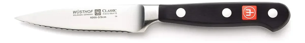 Faca de descascar serrilhada Wusthof Classic 9 cm