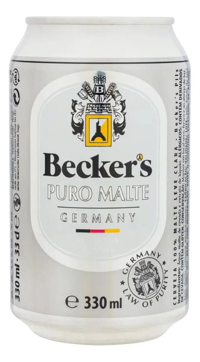 Cerveja Becker'sclara lata 330ml