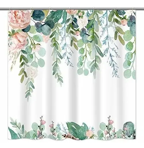 Conjunto de cortinas de chuveiro Florecien Floral Design