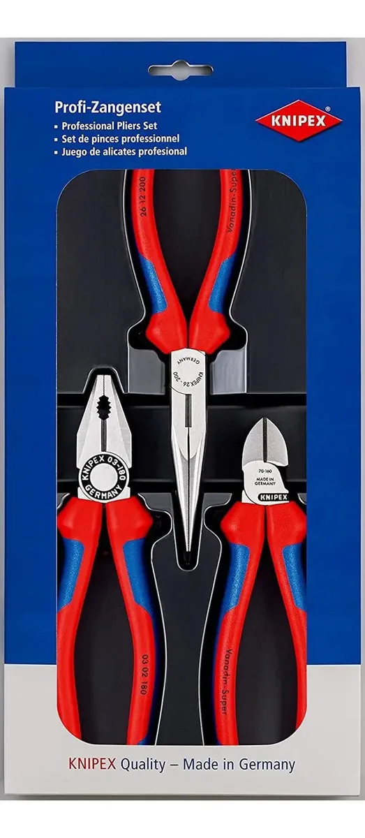 Kit de ferramentas Knipex, conjunto de alicates