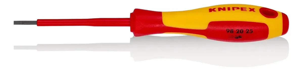 Chaves de fenda Knipex 982025 para parafusos planos