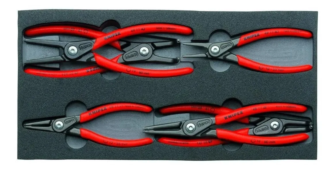 Conjunto de alicates Knipex Tools Circlip de 6 peças