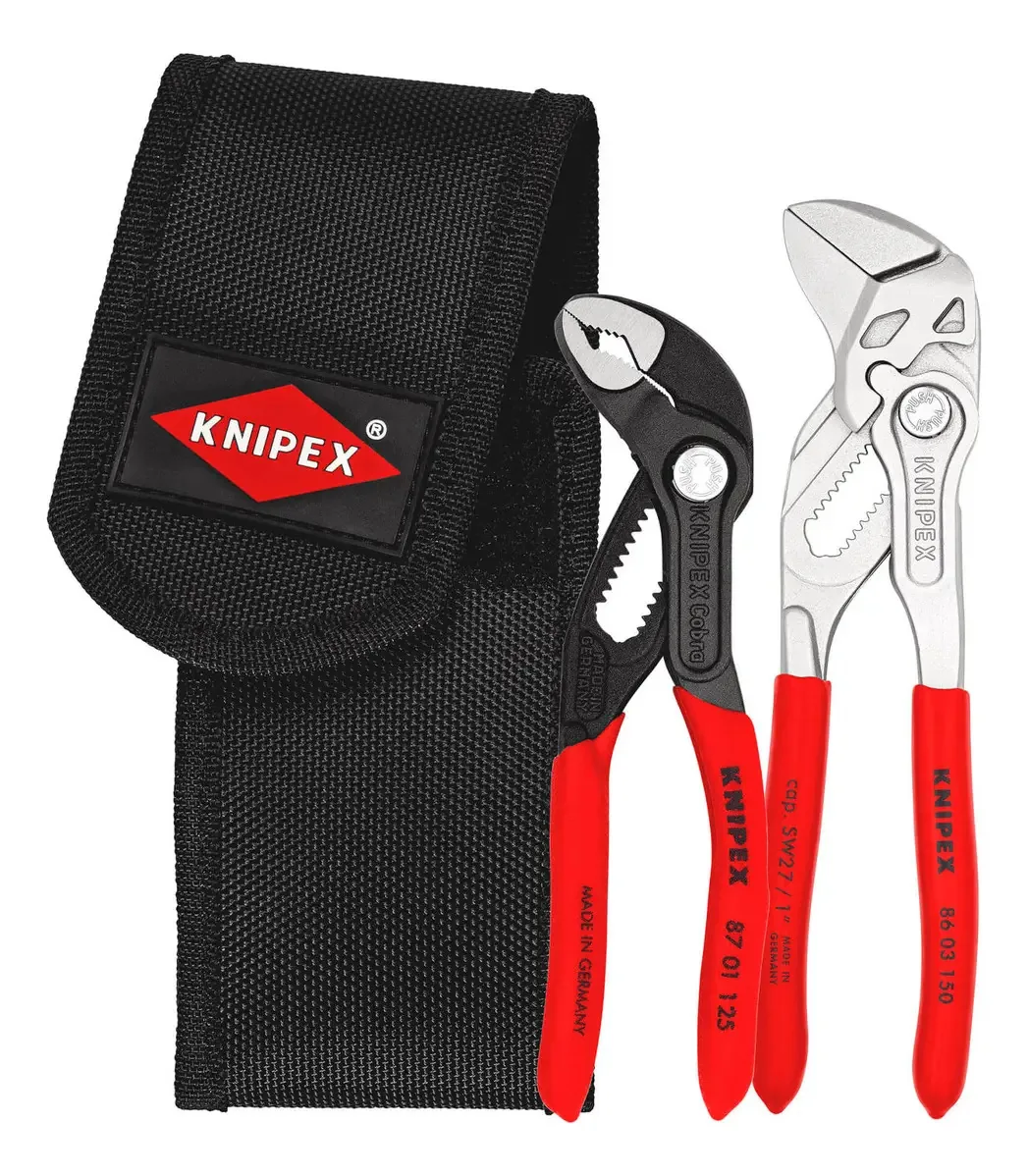 Jogo Alicates Mini Knipex com Bolsa de Cintura para Ferramentas