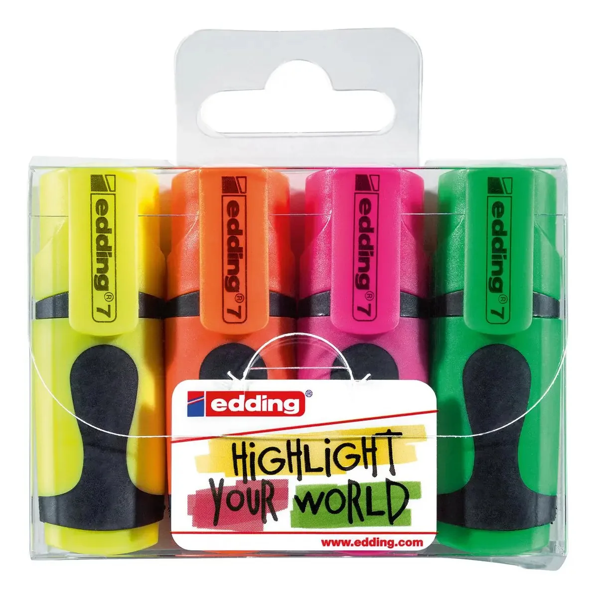 Mini marcador para edição de papel, conjunto de 7 cores, cores fluorescentes, cores fluorescentes