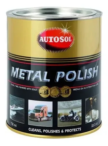 Polidor Metal Autosol 750ml Cromado Aluminio Escapamento