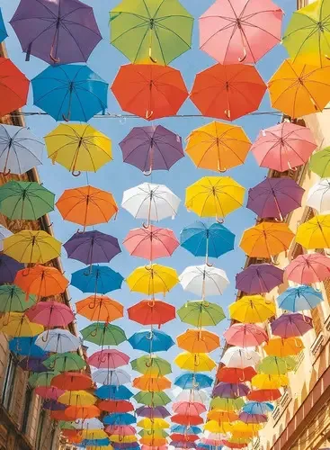 Guarda-chuva de chuva de quebra-cabeça de 500 peças Ravensburger 14765