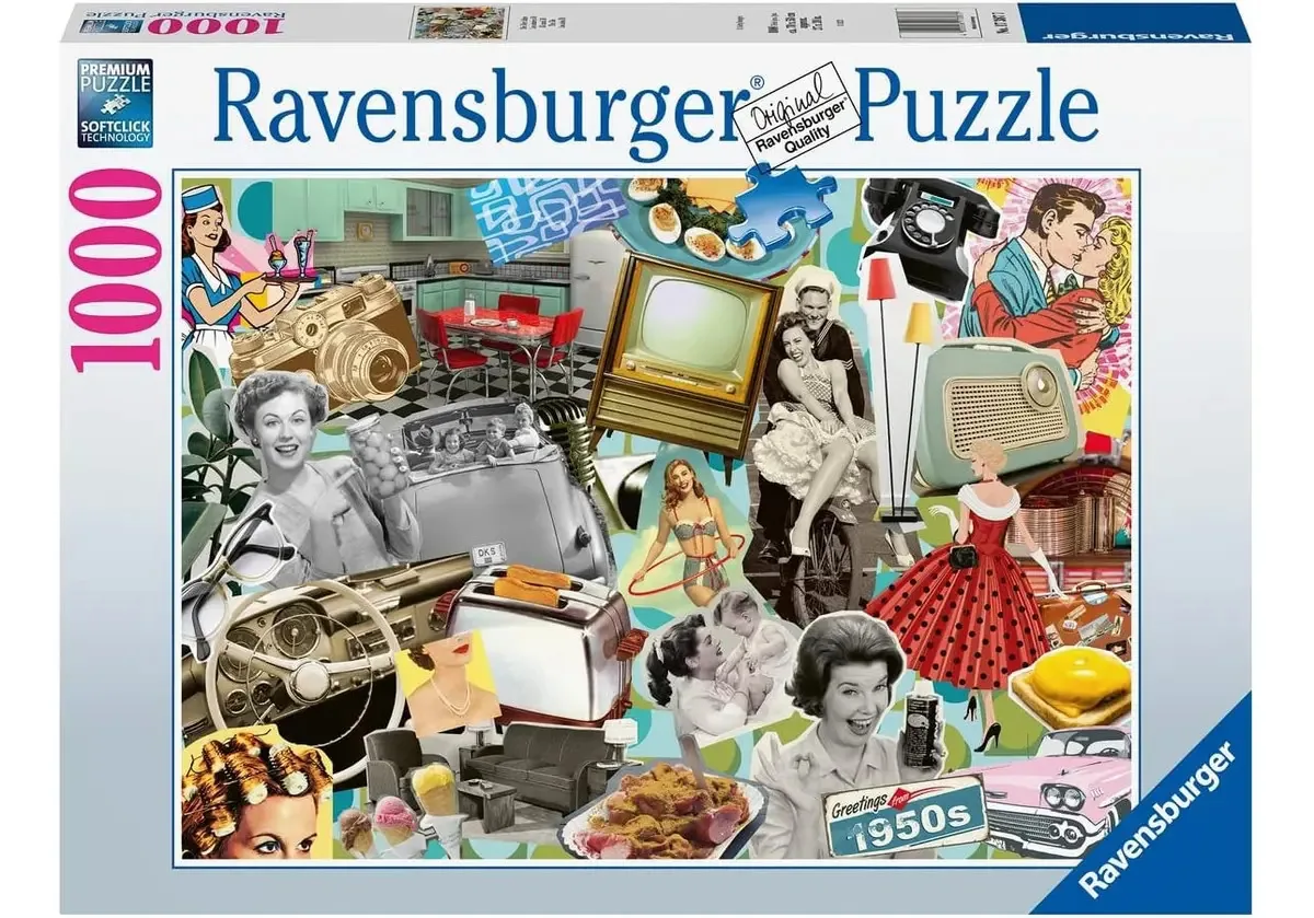 1000 quebra-cabeças Ravensburger dos anos 1950
