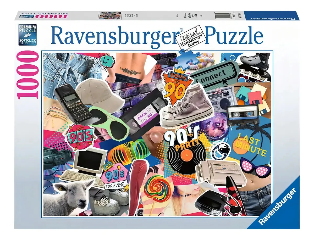 1000 quebra-cabeças Ravensburger dos anos 90