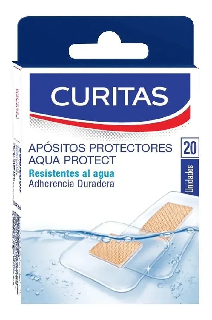 Bandagens adesivas Curitas Aqua Protect impermeáveis X20 unidades