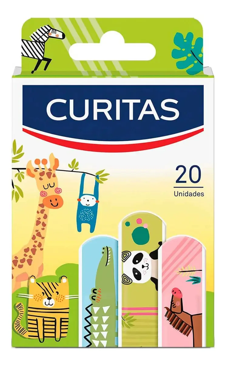 Curativos Adesivos Curitas Animais para Crianças (20 Unidades)