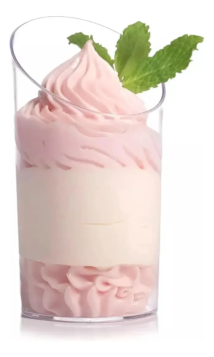 16 copos de sobremesa, copos de plástico, copos de acrílico, copo de plástico descartável de 165 ml, copos de doces, copos de confeitaria