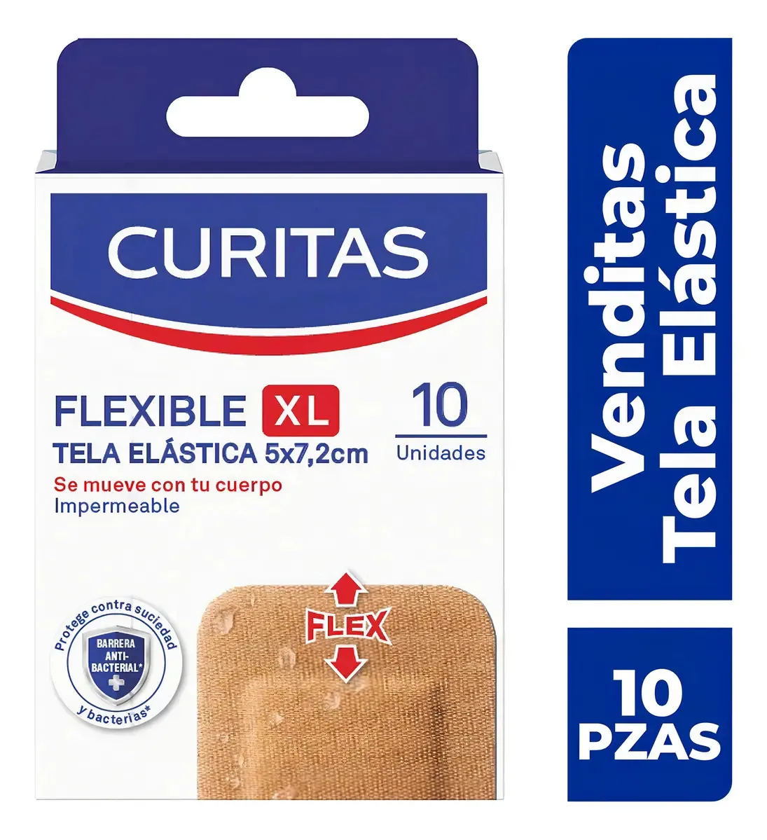 Curativos Adesivos Flexíveis XL 10 peças