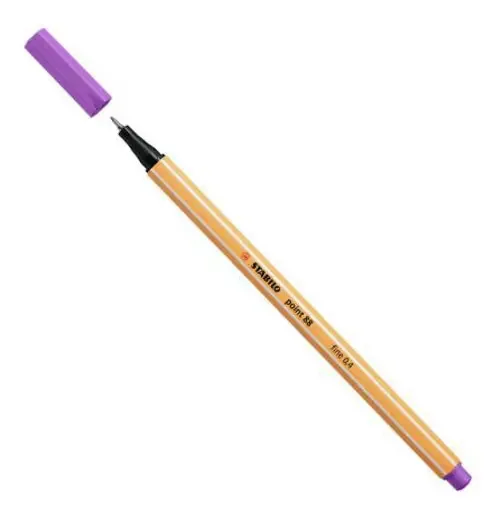 Caneta Porosa 0.4mm Stabilo Point 88/60 Ameixa
