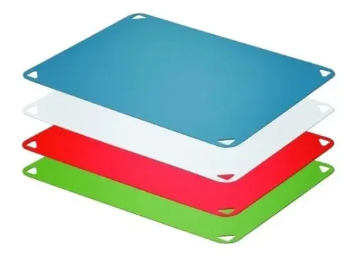 Substituição de 4 tábuas de corte intercambiáveis para tábuas de cortar Leifheit Cor azul/branco/vermelho e verde Substituição x4