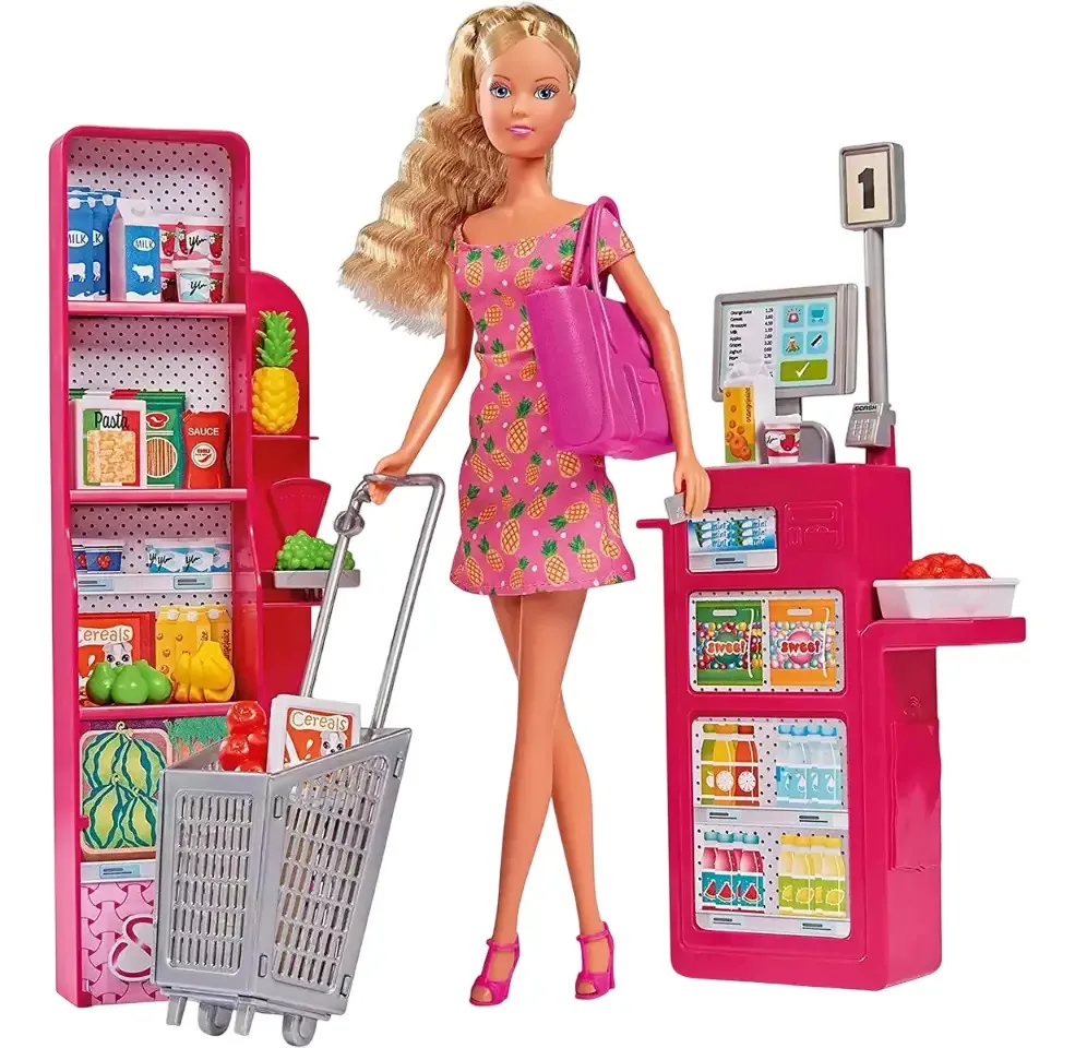 Conjunto de bonecas de supermercado Simba Steffi Love + 20 peças
