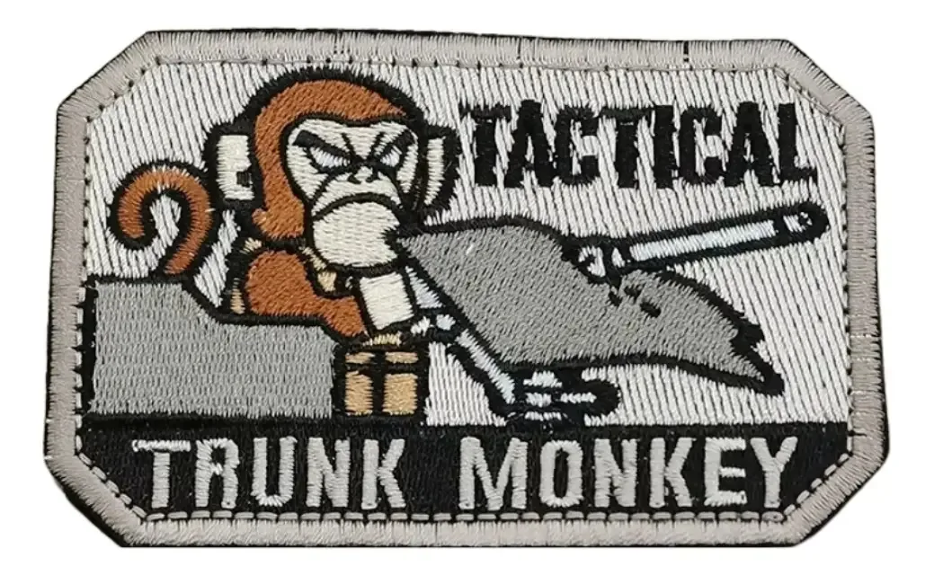 Chapéus de roupa bordados Tactical Trunk Monkey Airsoft
