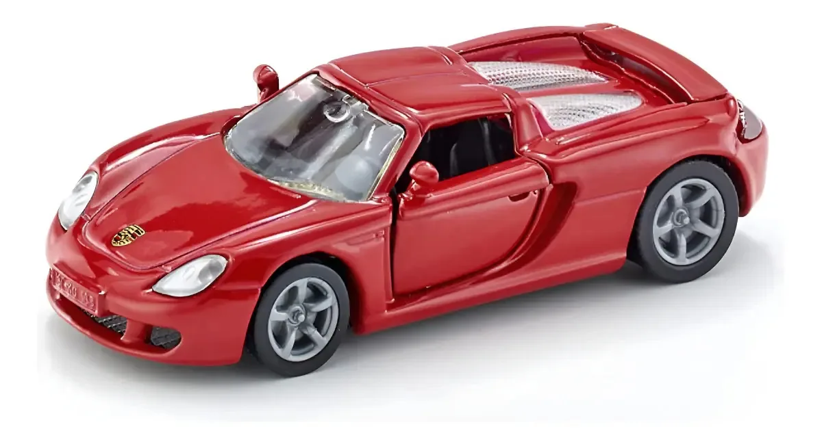 Miniatura Siku Porsche Carrera Gt Vermelho Pneus Em Borracha