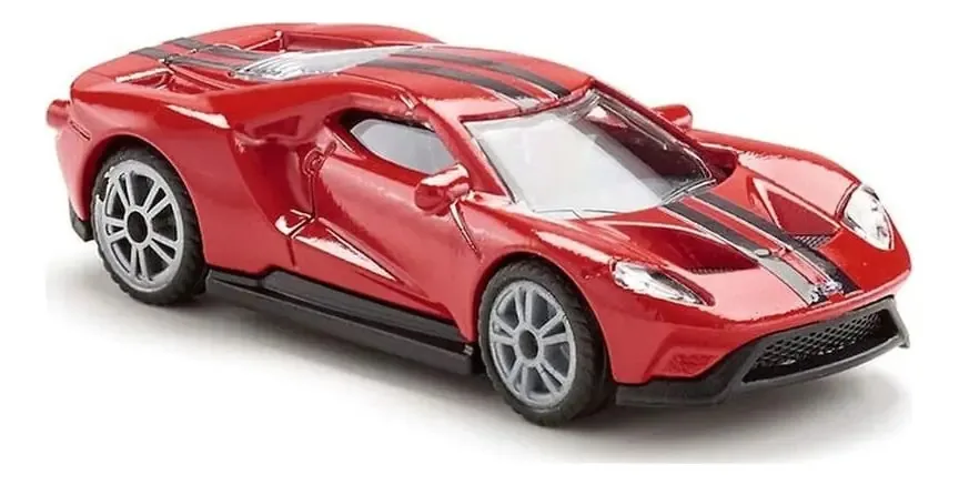 Miniatura Siku Ford Gt Vermelho Metal Pneus Em Borracha