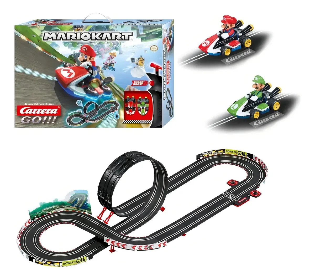 Pista Eletrica Autorama Mario Kart Carrera Go 4,9m 1/43